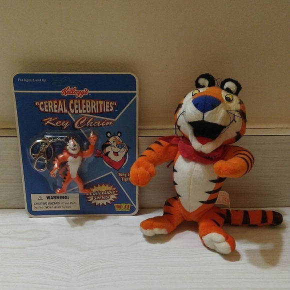 Kellogg's Other - Vintage 1998 Tony The Tiger Key Chain Kellogg's Frosted Flakes Fun 4 All & Plush